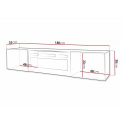 Rtv Ef 180 2D Exito 08 + Kominek tv-állvány
