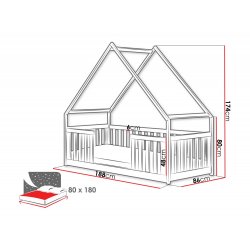 Bee 80X180 St.flex Ágy